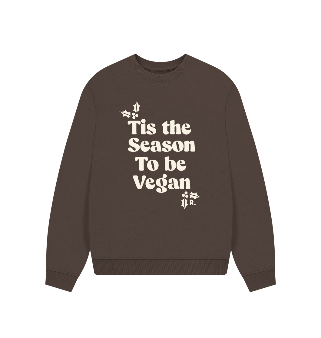 Chocolate Printed Sweater Front