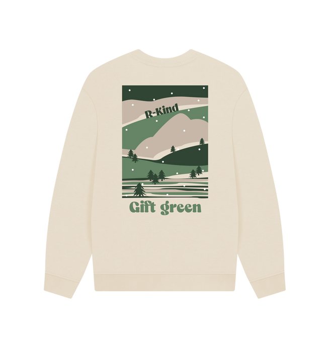 Oat Printed Sweater Back