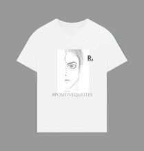 Load image into Gallery viewer, White Printed T-shirt Front