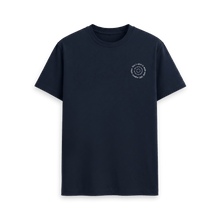 Load image into Gallery viewer, Navy Blue Printed T-shirt Front