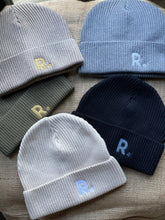 Load image into Gallery viewer, Fisherman Beanie Black | Embroidered RATION.L Logo R. Organic Beanie