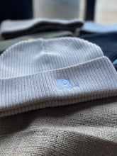 Load image into Gallery viewer, Fisherman Beanie Natural | Embroidered RATION.L Logo R. Organic Beanie