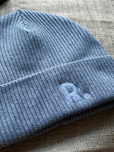 Load image into Gallery viewer, Fisherman Beanie Heather Grey | Embroidered RATION.L Logo R. Organic Beanie