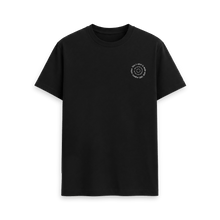 Load image into Gallery viewer, Black Printed T-shirt Front