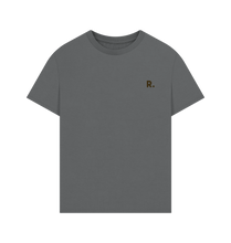 Load image into Gallery viewer, Slate Grey Printed T-shirt Front