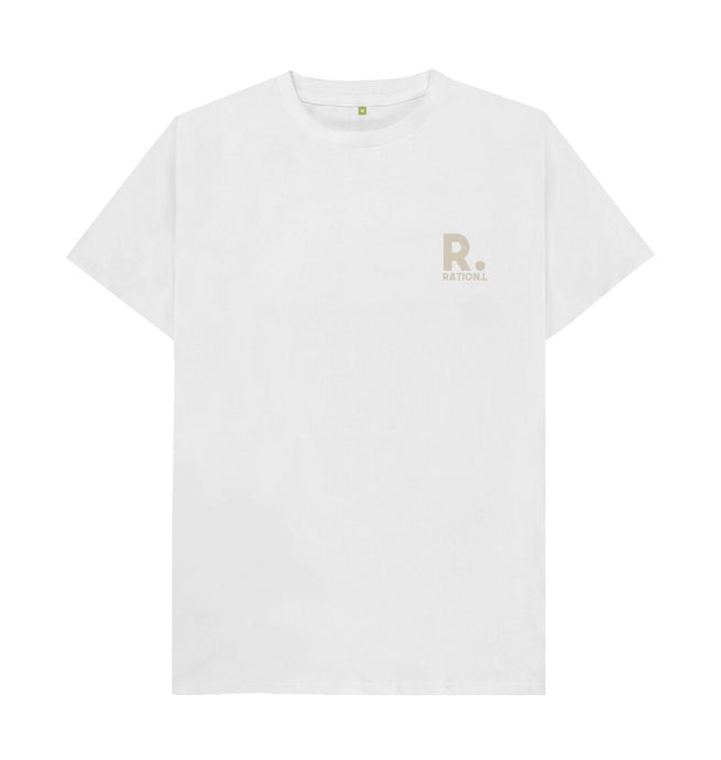 White Ration.L Organic T-Shirt White