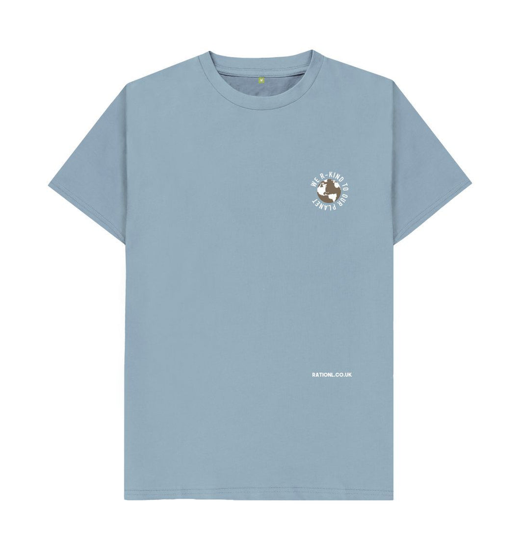 Stone Blue R Kind Organic T-Shirt - Blue