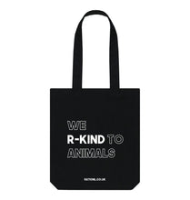 Load image into Gallery viewer, Black R-Kind Organic tote Bag - Black