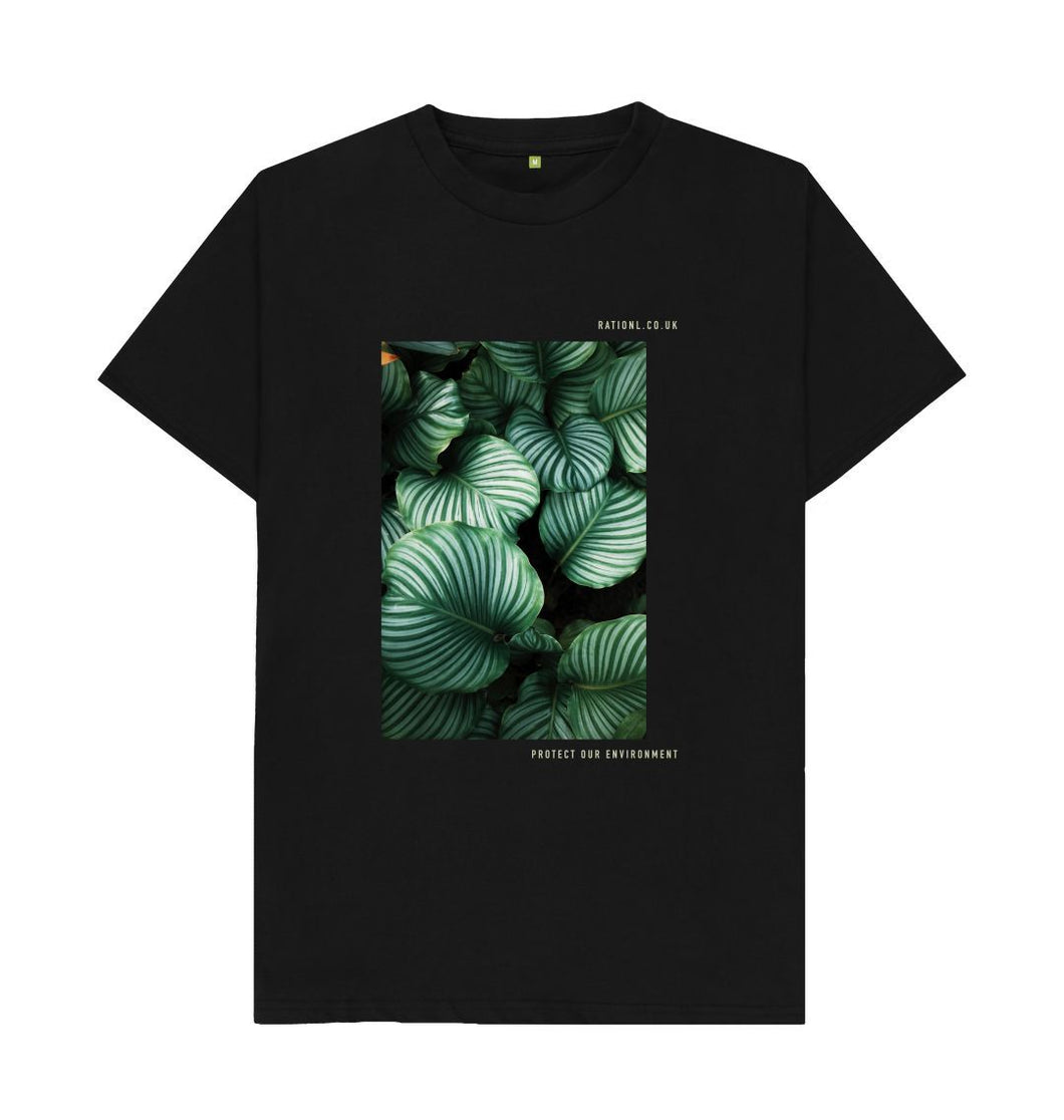 Black R Plant Organic T-Shirt - Black