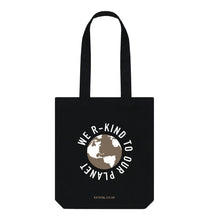 Load image into Gallery viewer, Black We R Kind Organic Tote Bag - Black