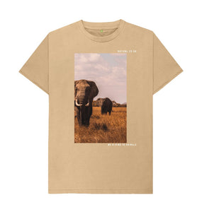 Sand Ration.L T-shirt - Image Tee - Camel