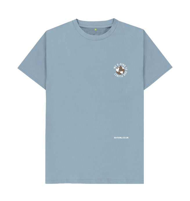 Stone Blue R Kind Organic T-Shirt - Blue