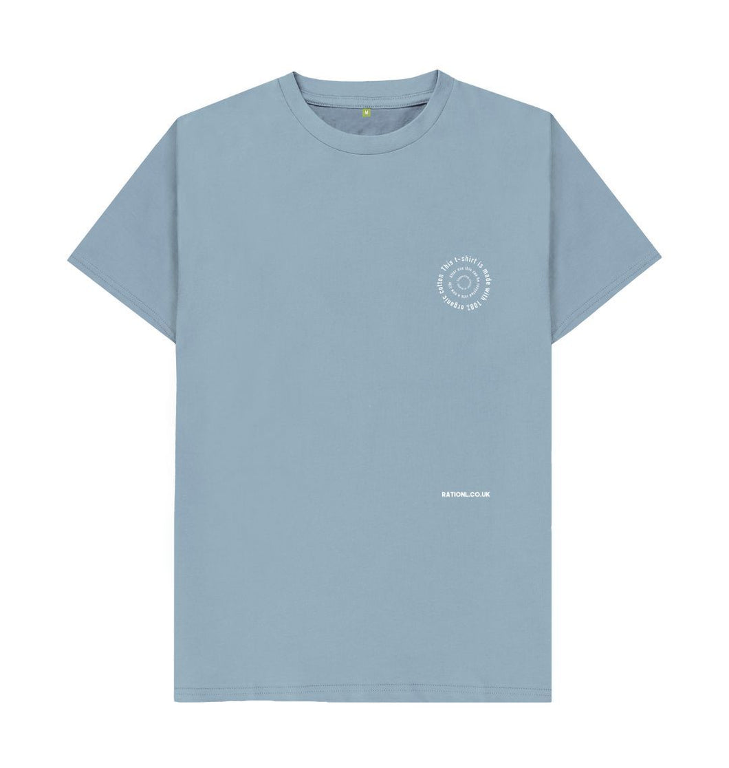 Stone Blue R Truth Organic T-Shirt - Blue
