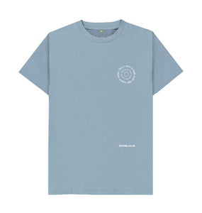 Stone Blue R Truth Organic T-Shirt - Blue