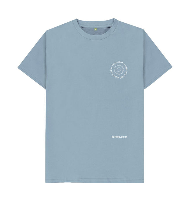 Stone Blue R Truth Organic T-Shirt - Blue